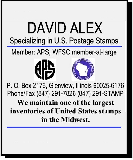 David Alex, P.O. Box 2176 Glenview, IL 60025, 847-291-7826